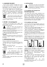 Preview for 20 page of OLIJU AQUARAIN RJ 5.60.1M Installation And Operation Instructions Manual