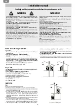 Preview for 12 page of Olimpia splendid MIA 11 Instructions For Installation, Use And Maintenance Manual