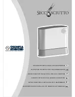 Olimpia splendid SECCASCIUTTO Instructions For Installation, Use And Maintenance Manual preview