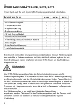 Preview for 2 page of Olli Lister 9.03B Operating Instructions Manual