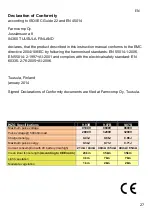 Preview for 27 page of Olli Lister 9.03B Operating Instructions Manual