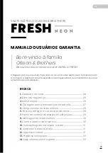 Preview for 25 page of Olsson and Brothers Fresh Neon User'S Manual And Garantee