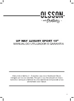 Preview for 33 page of Olsson and Brothers UP WAY LUXURY SPORT 10 User Manual And Warranty