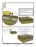 Preview for 12 page of OLT Garden in a Box with Greenhouse Cover Assembly Manual