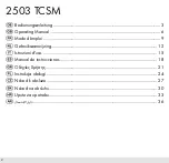 Preview for 2 page of Olympia 2503 TCSM Operating Instructions Manual