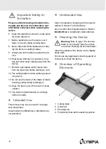 Preview for 4 page of Olympia TR 4610 Operating Manual