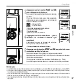 Preview for 47 page of Olympus 142005 - DS 61 2 GB Digital Voice Recorder (French) Mode D'Emploi