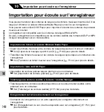 Preview for 140 page of Olympus 142005 - DS 61 2 GB Digital Voice Recorder (French) Mode D'Emploi