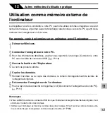 Preview for 163 page of Olympus 142005 - DS 61 2 GB Digital Voice Recorder (French) Mode D'Emploi