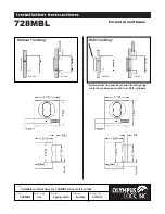 Olympus 728MBL Series Installation Instructions preview