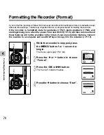 Preview for 74 page of Olympus DS 30 Online Instructions Manual