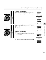 Preview for 75 page of Olympus DS 30 Online Instructions Manual