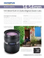 Preview for 1 page of Olympus f2.8-3.5 Brochure & Specs