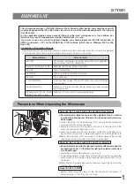 Preview for 5 page of Olympus IX71 Instructions Manual