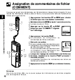 Preview for 40 page of Olympus VOICE & MUSIC DM-10 Mode D'Emploi