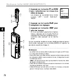 Preview for 70 page of Olympus VOICE & MUSIC DM-10 Mode D'Emploi