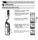 Preview for 77 page of Olympus VOICE & MUSIC DM-10 Mode D'Emploi