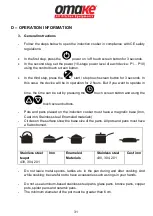 Preview for 33 page of omake Omk.IND01.I15.1800.Z5F User Manual