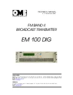 OMB EM 100 DIG Technical Manual preview