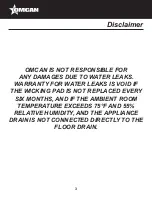 Preview for 3 page of Omcan 37865 Instruction Manual