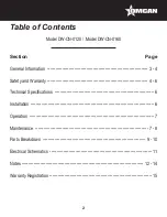 Preview for 2 page of Omcan DW-CN-0120 Instruction Manual