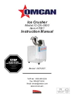 Preview for 1 page of Omcan IC-CN-0500 Instruction Manual