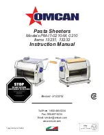 Preview for 1 page of Omcan PM-IT-0210 Instruction Manual