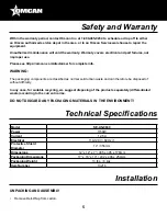 Preview for 5 page of Omcan SE-US-0630 Instruction Manual