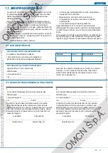 Preview for 23 page of OMCN 112/A Instructions For Use And Maintenance / Spare Parts