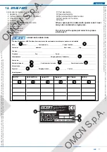 Preview for 45 page of OMCN 112/A Instructions For Use And Maintenance / Spare Parts