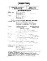 Preview for 2 page of Omega CDE683 Series User Manual