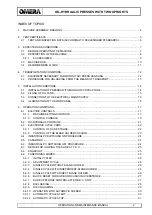 Preview for 2 page of OMERA OPI M-400 Operation And Maintenance Manual