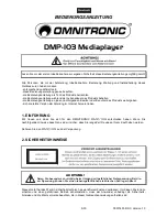 Preview for 5 page of Omnitronic DMP-103 User Manual