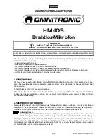 Preview for 3 page of Omnitronic HM-105 User Manual