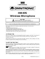 Preview for 10 page of Omnitronic HM-105 User Manual