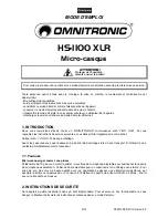 Preview for 9 page of Omnitronic HS-1100 XLR User Manual