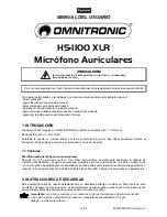 Preview for 12 page of Omnitronic HS-1100 XLR User Manual