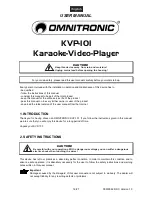 Preview for 16 page of Omnitronic KVP-101 User Manual