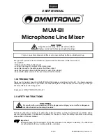 Preview for 12 page of Omnitronic MLM-81 User Manual