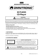 Preview for 4 page of Omnitronic XCP-1400 User Manual