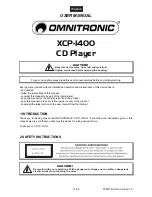 Preview for 17 page of Omnitronic XCP-1400 User Manual