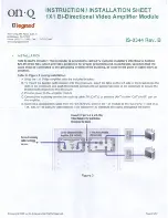 Preview for 2 page of On-Q 1x1 Bi-Directional Instruction Manual