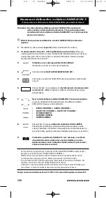 Preview for 247 page of One for All KAMELEON 5 URC-8305 Instruction Manual