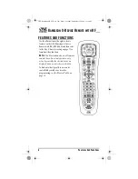 Preview for 6 page of One for All Kameleon URC-9964B00 User Manual