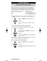 Preview for 10 page of One for All URC-3445 Instruction Manual  & Code  List