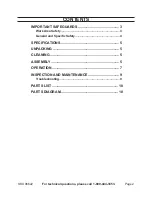 Preview for 2 page of One Stop Gardens CADDY SPRAYER 96622 Operating Instructions Manual