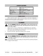 Preview for 5 page of One Stop Gardens CADDY SPRAYER 96622 Operating Instructions Manual