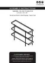 Onespace 50-JN173SHLFCO Assembly Instructions Manual preview