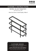 Onespace 50-JN173SHLFWN Assembly Instructions Manual preview