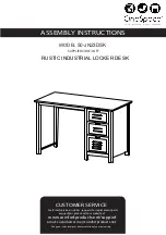 Preview for 1 page of Onespace 50-JN23DSK Assembly Instructions Manual